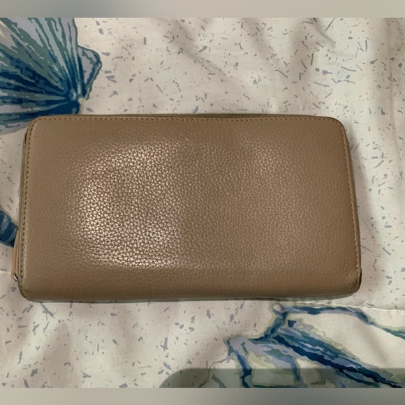 Celine Handbags - Celine Tan Leather Wallet